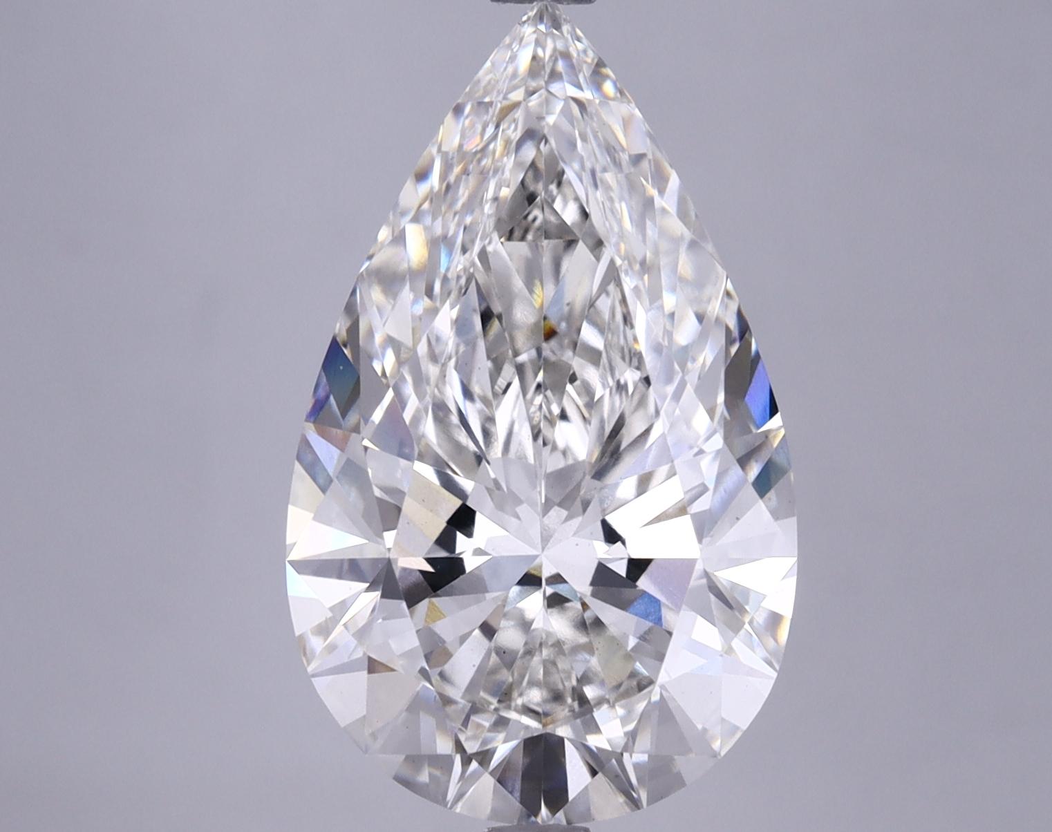5.62 Carat Pear Shaped Ideal Cut VS1 IGI Certified Lab Grown Diamond
