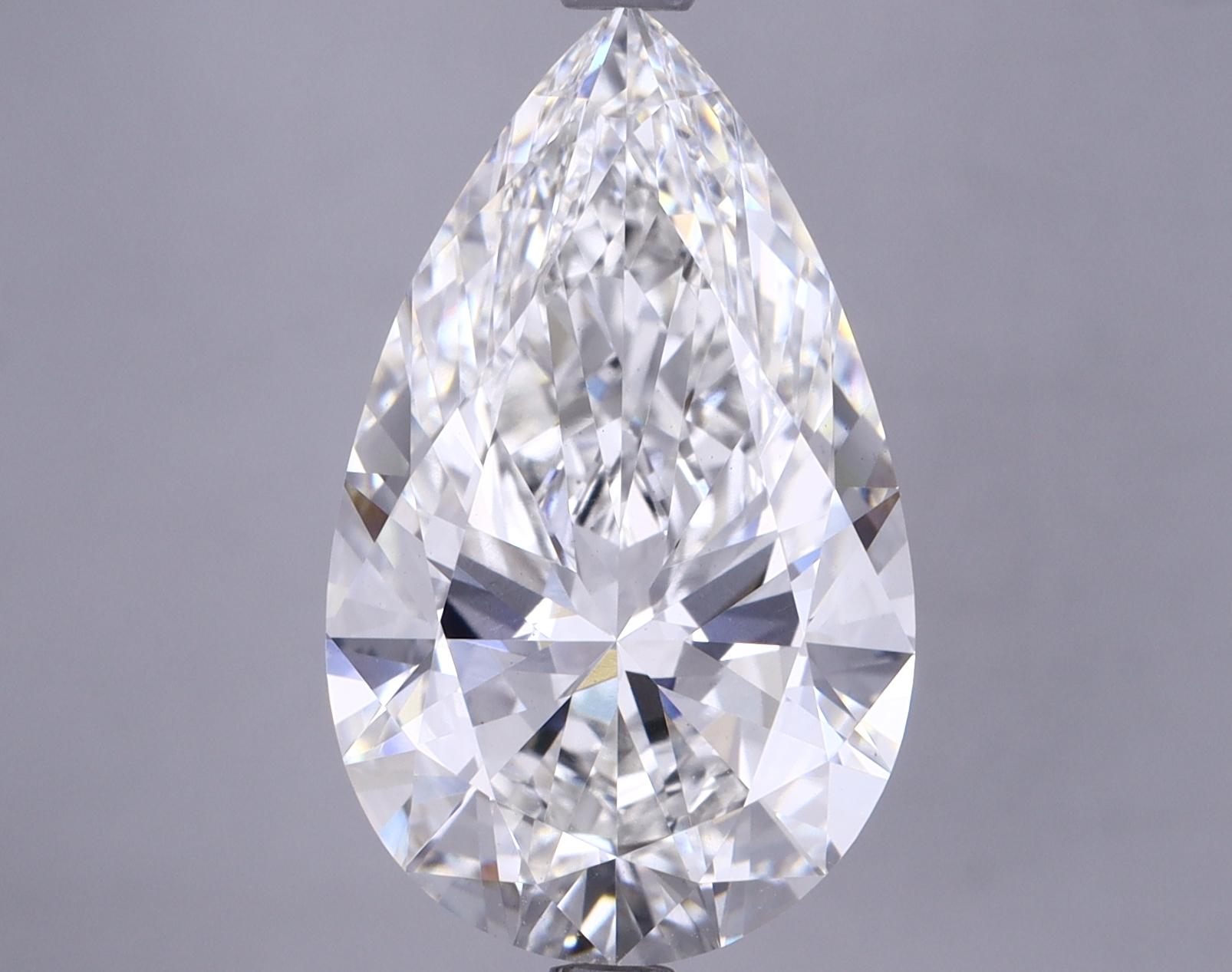 6.55 Carat Pear Shaped Ideal Cut VS1 IGI Certified Lab Grown Diamond