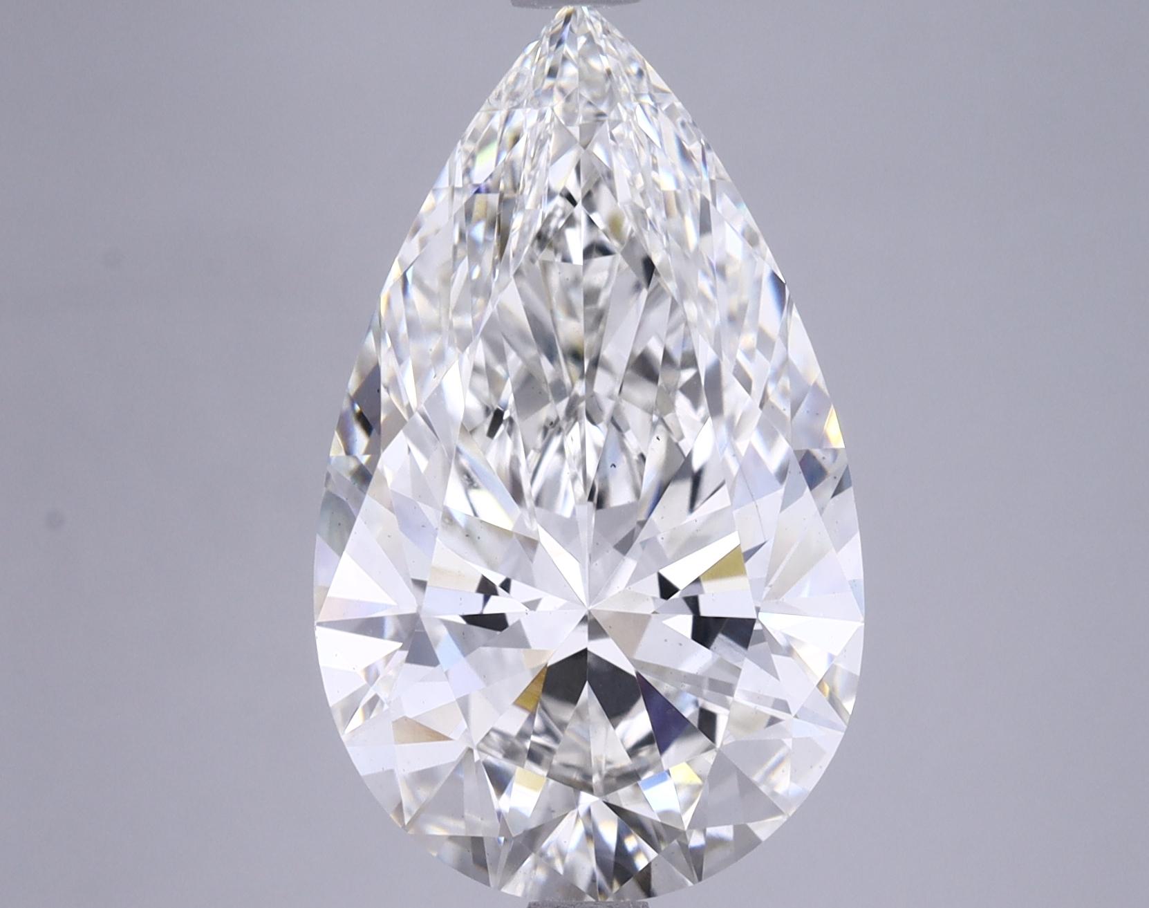 6.0 Carat Pear Shaped Ideal Cut VS1 IGI Certified Lab Grown Diamond