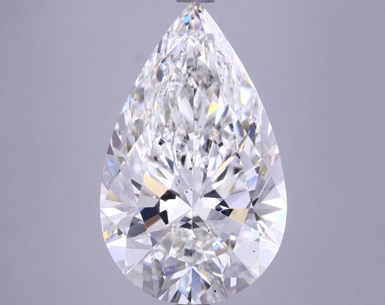 6.01 Carat Pear Shaped Ideal Cut VS2 IGI Certified Lab Grown Diamond