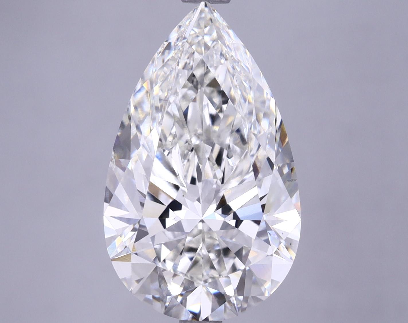 4.96 Carat Pear Shaped Ideal Cut VS2 IGI Certified Lab Grown Diamond