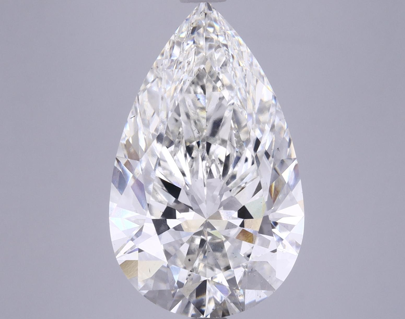 6.25 Carat Pear Shaped Ideal Cut VS2 IGI Certified Lab Grown Diamond