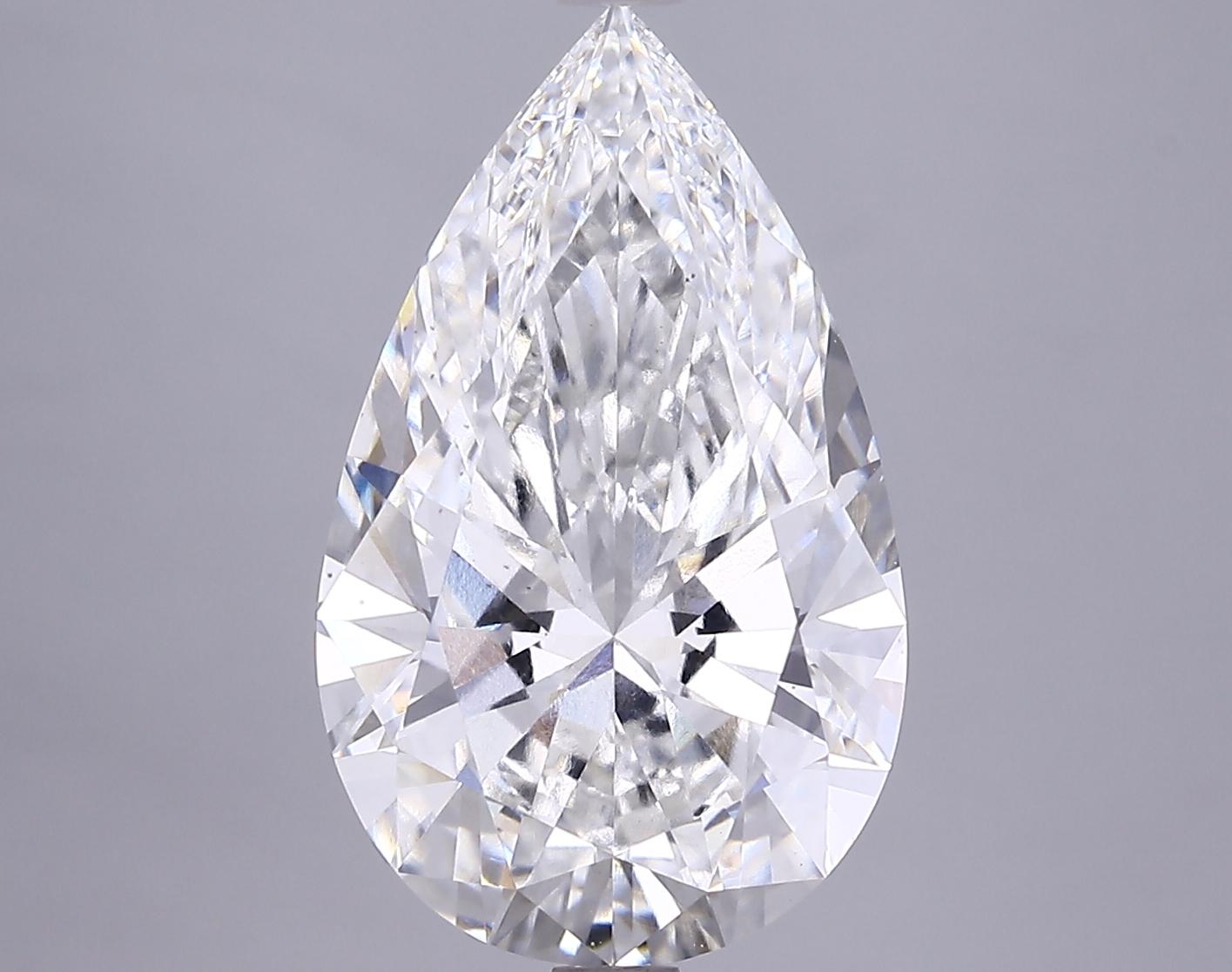 5.5 Carat Pear Shaped Ideal Cut VS1 IGI Certified Lab Grown Diamond