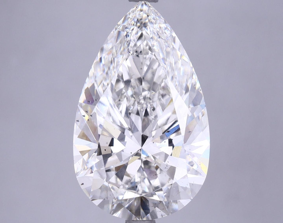 5.16 Carat Pear Shaped Ideal Cut SI1 IGI Certified Lab Grown Diamond