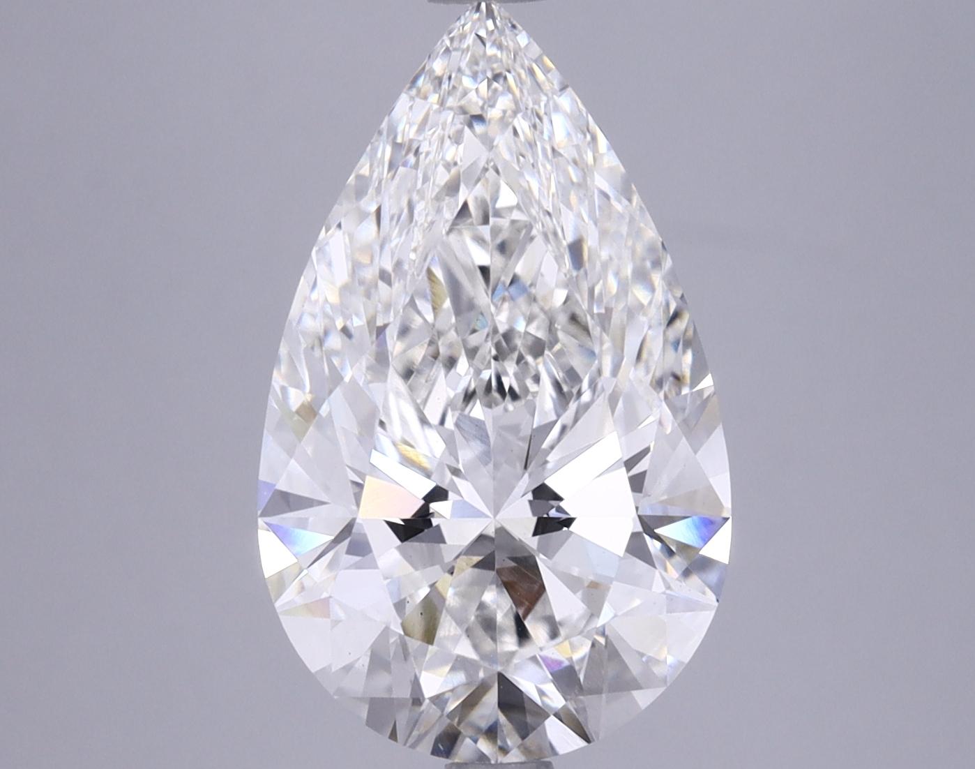 4.61 Carat Pear Shaped Ideal Cut VS1 IGI Certified Lab Grown Diamond