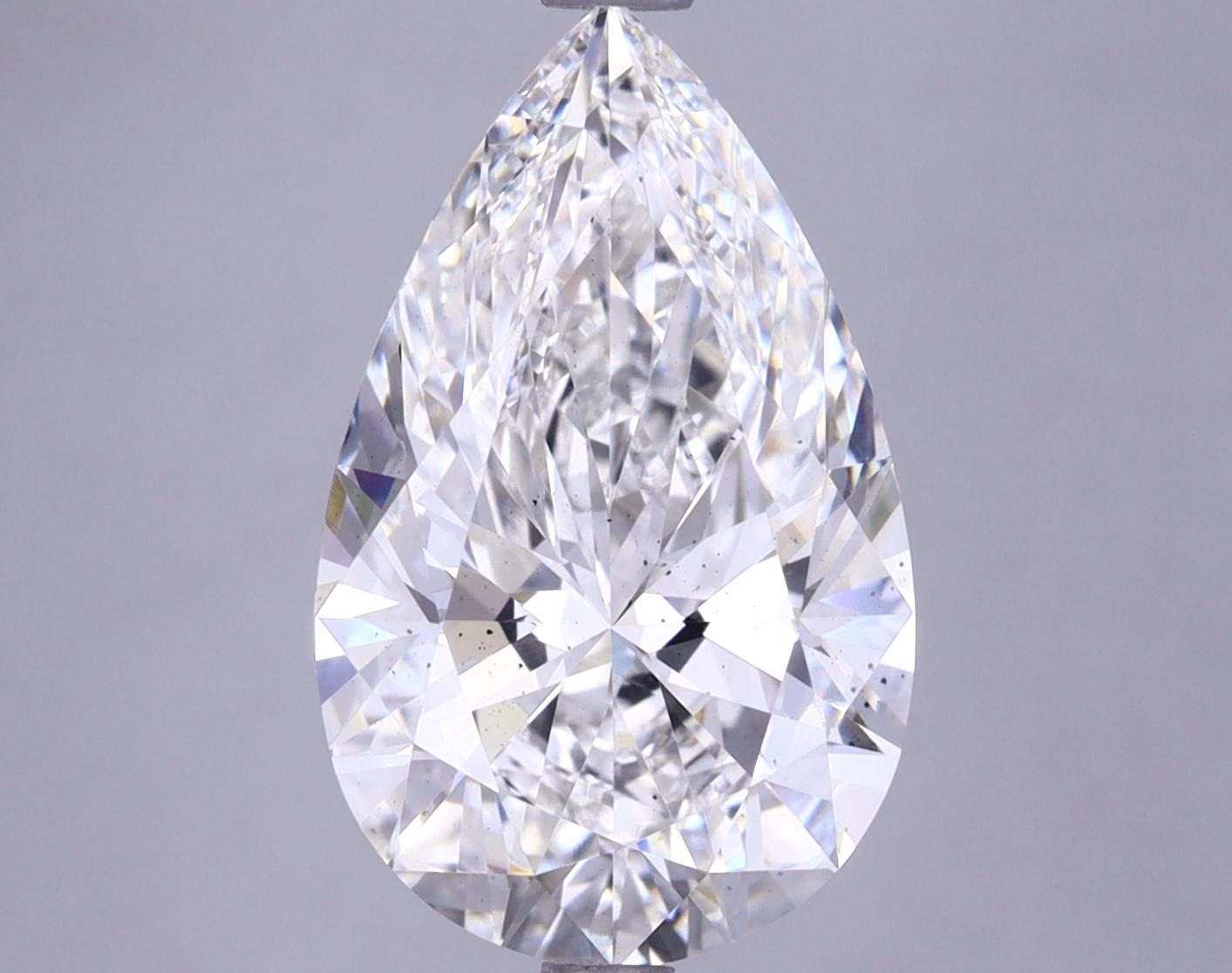4.81 Carat Pear Shaped Ideal Cut SI1 IGI Certified Lab Grown Diamond