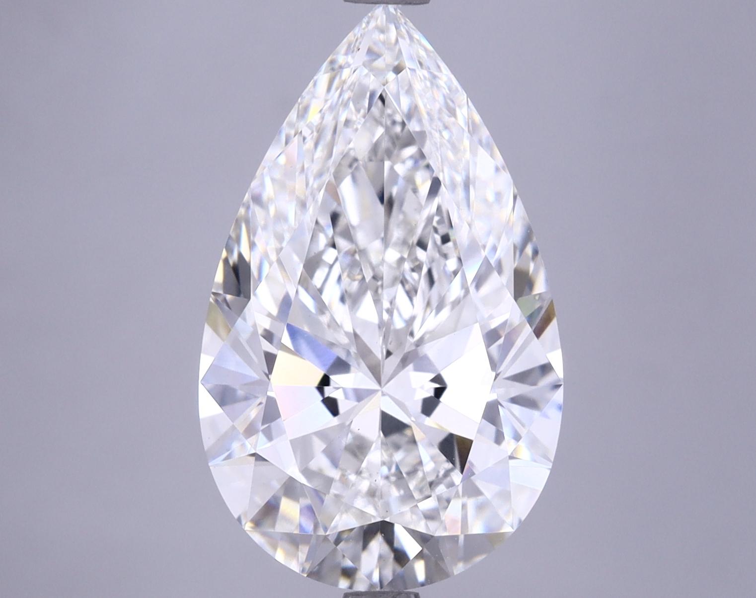 5.64 Carat Pear Shaped Ideal Cut VS1 IGI Certified Lab Grown Diamond