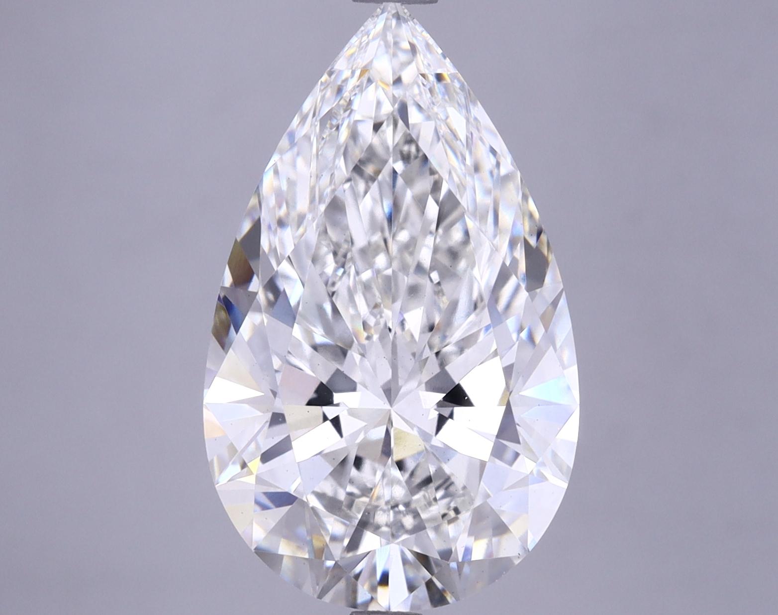 6.23 Carat Pear Shaped Ideal Cut VS2 IGI Certified Lab Grown Diamond