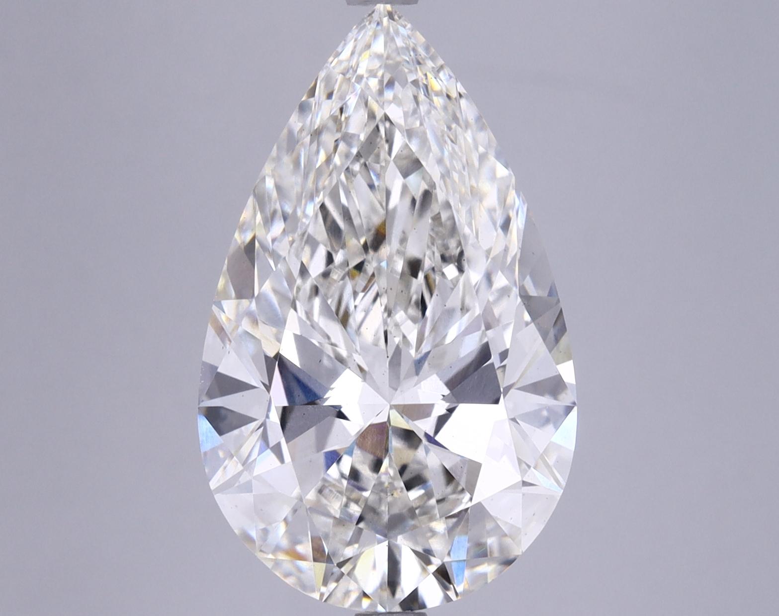 6.24 Carat Pear Shaped Ideal Cut VS2 IGI Certified Lab Grown Diamond