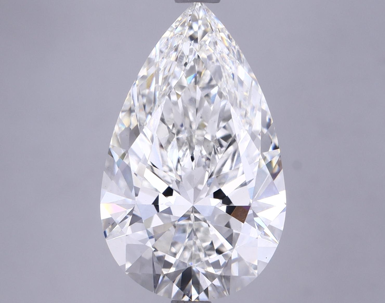 5.23 Carat Pear Shaped Ideal Cut VS1 IGI Certified Lab Grown Diamond