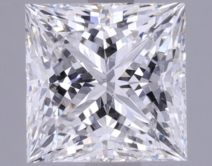 2.07 Carat Princess Shaped Ideal Cut SI1 IGI Certified Lab Grown Diamond