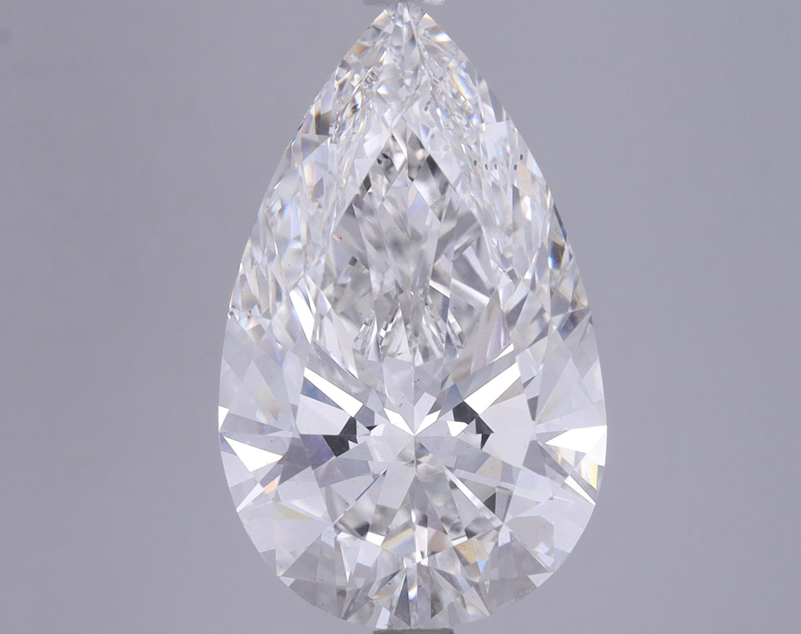 6.53 Carat Pear Shaped Ideal Cut VS2 IGI Certified Lab Grown Diamond