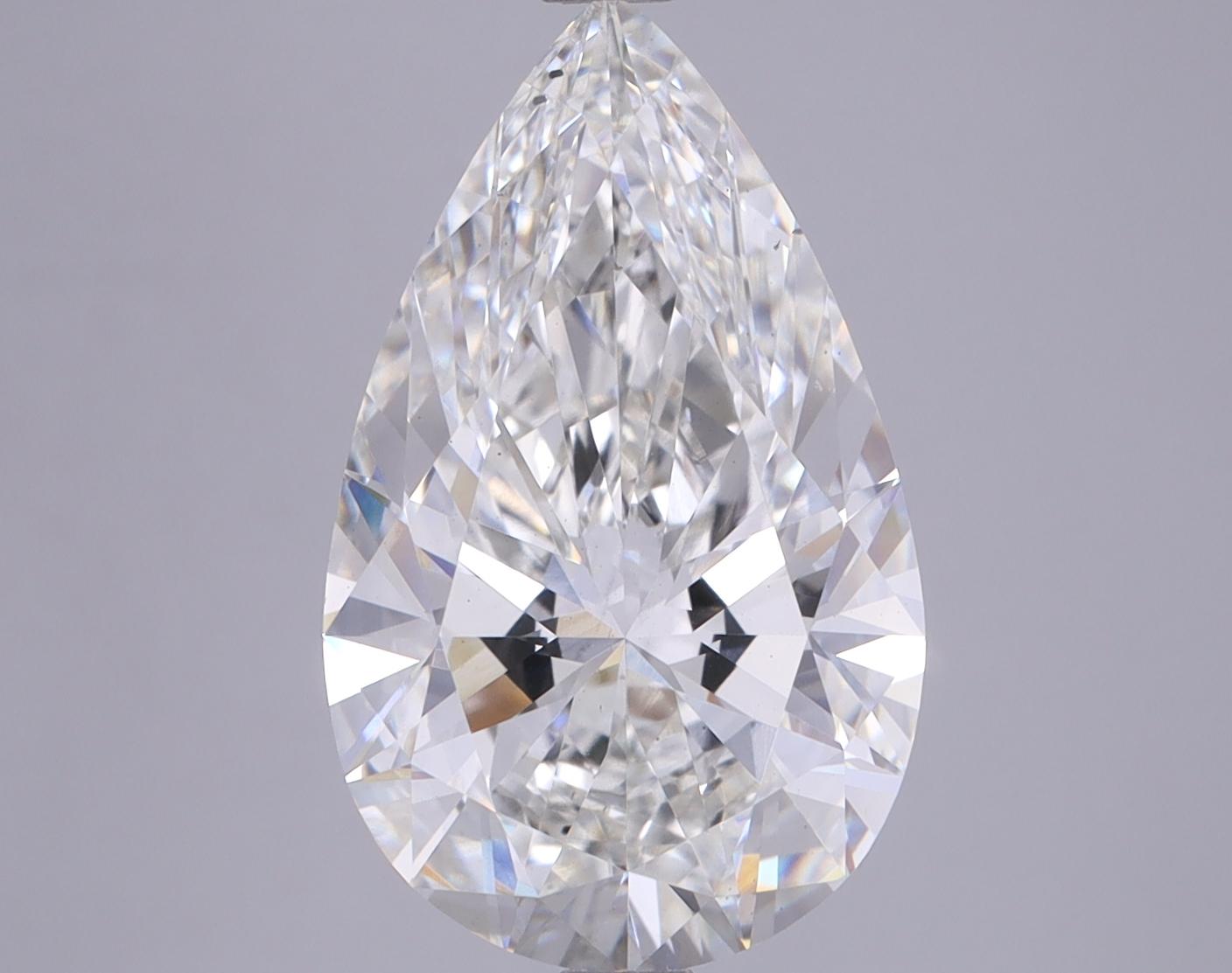 4.82 Carat Pear Shaped Ideal Cut VS2 IGI Certified Lab Grown Diamond