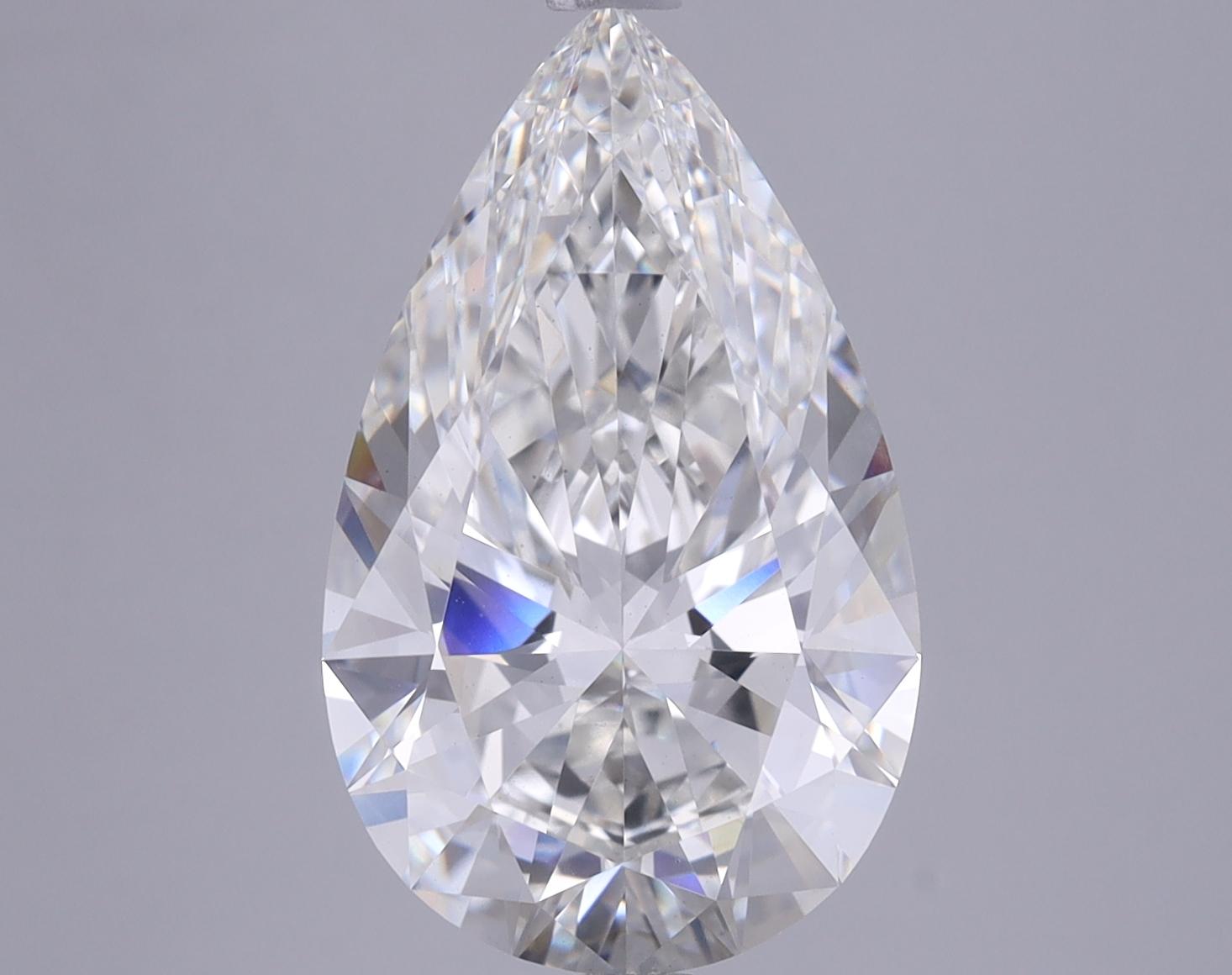5.27 Carat Pear Shaped Ideal Cut VS1 IGI Certified Lab Grown Diamond