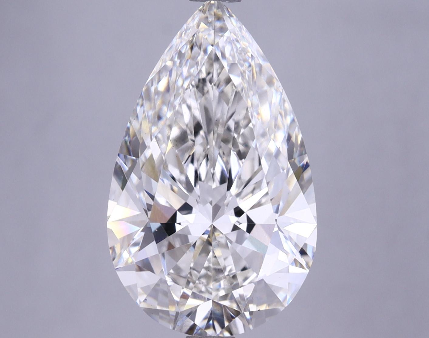 4.86 Carat Pear Shaped Ideal Cut VS1 IGI Certified Lab Grown Diamond