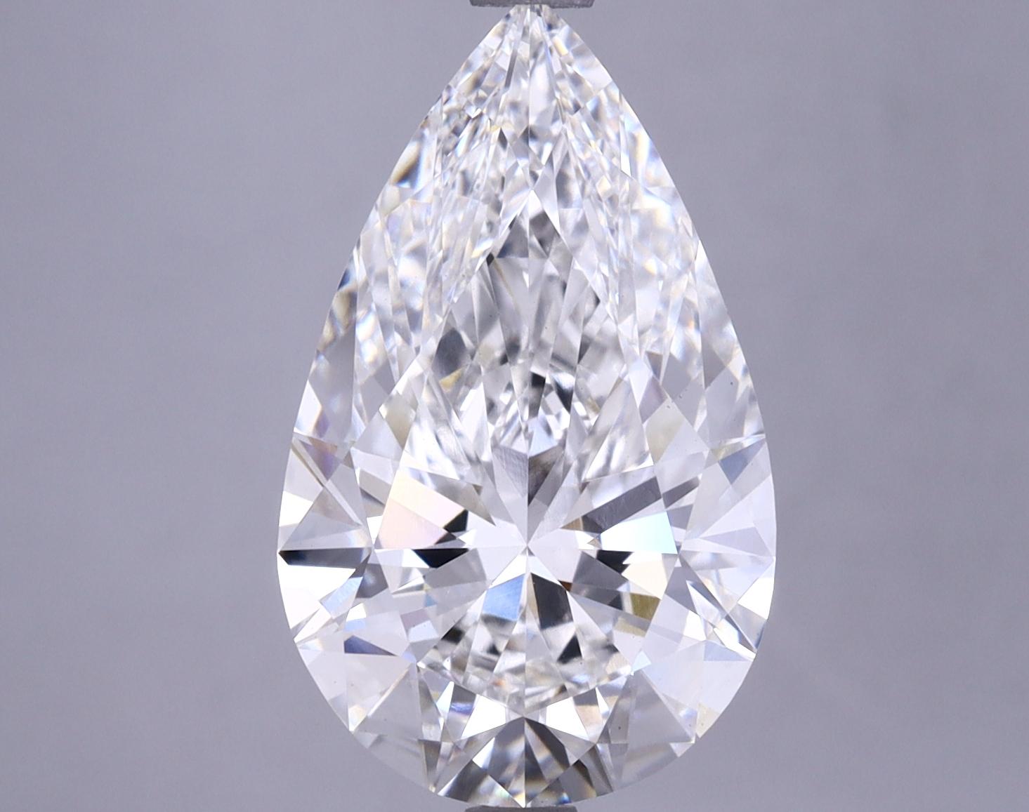 5.0 Carat Pear Shaped Ideal Cut VS1 IGI Certified Lab Grown Diamond