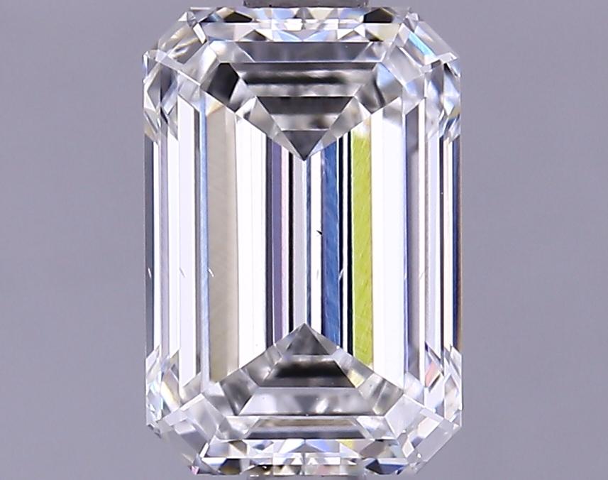 1.6 Carat Emerald Shaped Ideal Cut VS2 IGI Certified Lab Grown Diamond