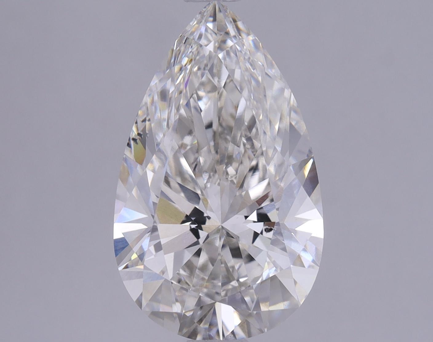 2.93 Carat Pear Shaped Ideal Cut VS2 IGI Certified Lab Grown Diamond