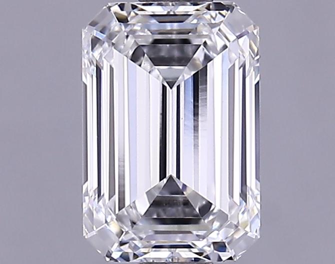 1.12 Carat Emerald Shaped Ideal Cut VVS2 IGI Certified Lab Grown Diamond