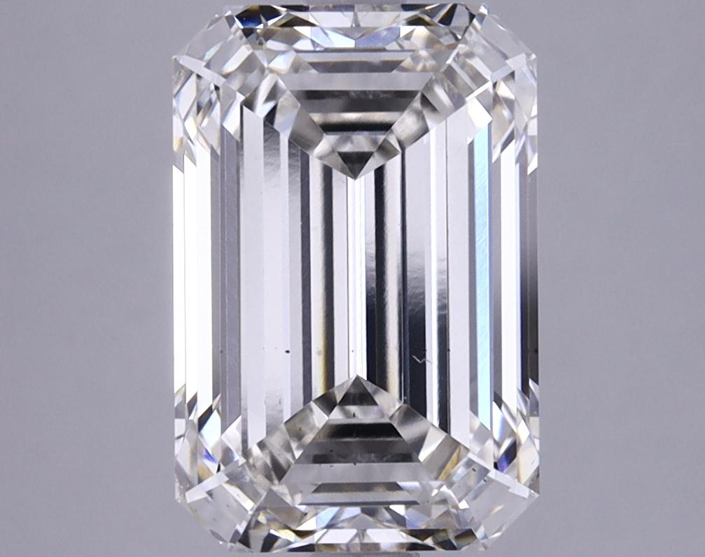 3.76 Carat Emerald Shaped Excellent Cut VS2 IGI Certified Lab Grown Diamond