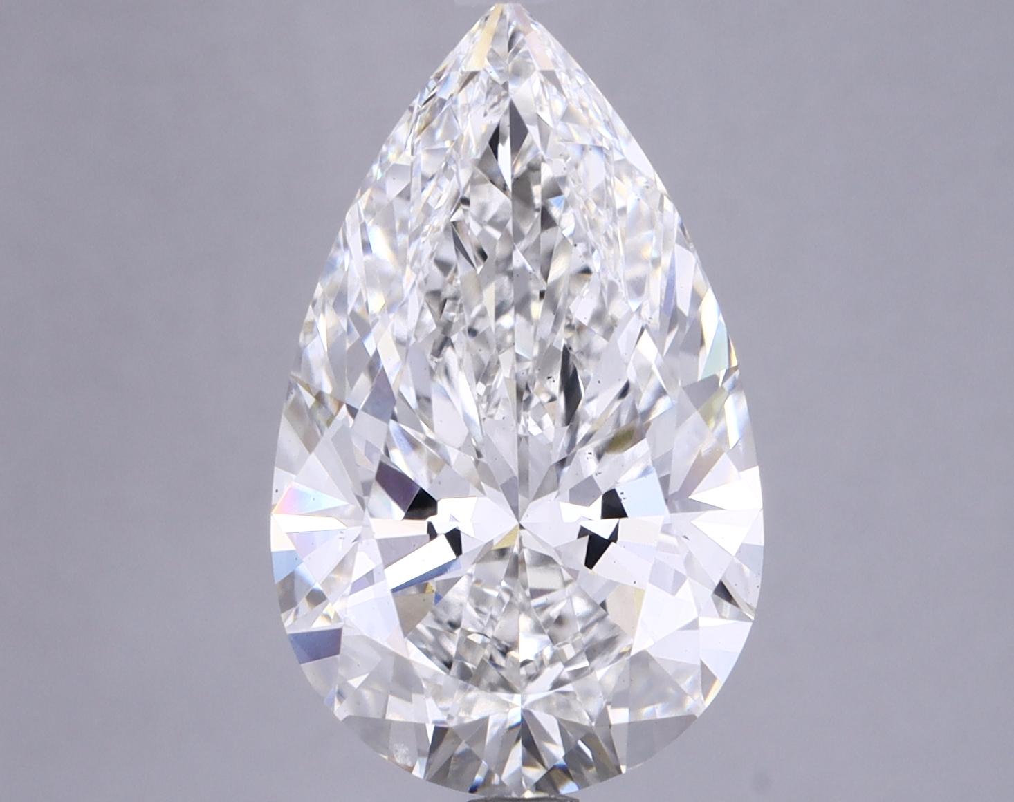 5.32 Carat Pear Shaped Ideal Cut VS2 IGI Certified Lab Grown Diamond