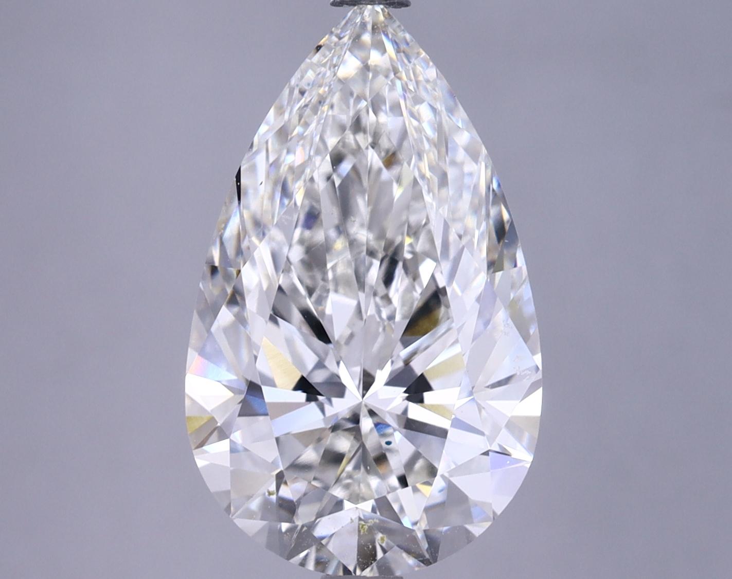 4.93 Carat Pear Shaped Ideal Cut VVS2 IGI Certified Lab Grown Diamond