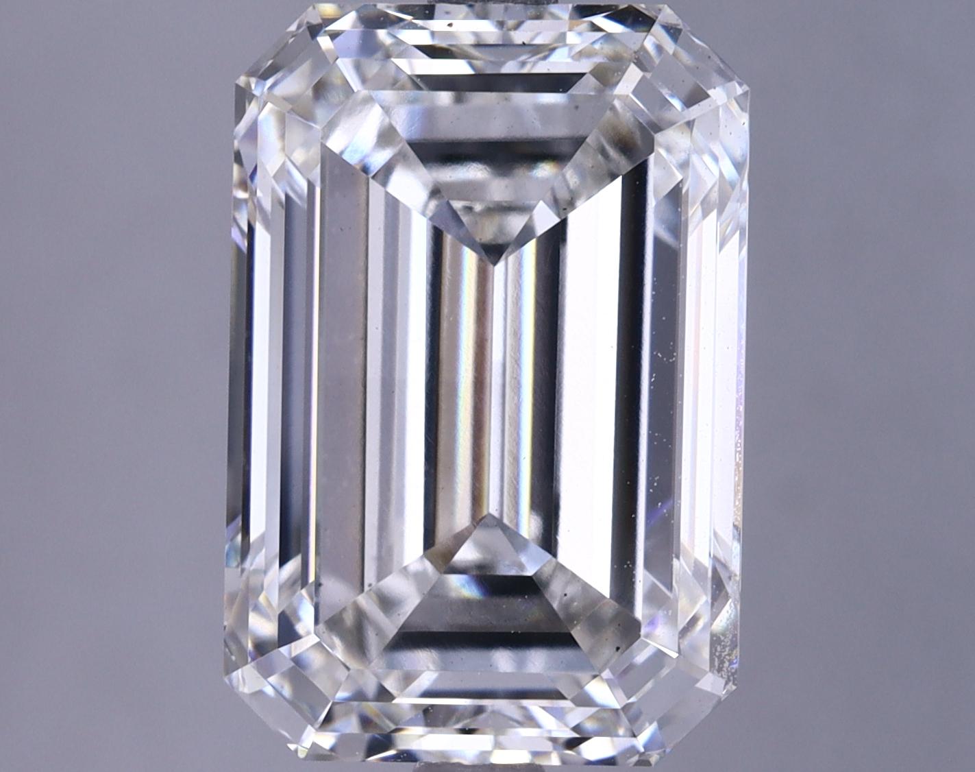 6.37 Carat Emerald Shaped Ideal Cut VS1 IGI Certified Lab Grown Diamond