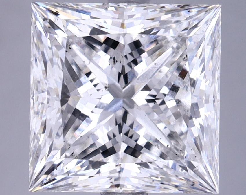 4.14 Carat Princess Shaped Ideal Cut SI1 IGI Certified Lab Grown Diamond
