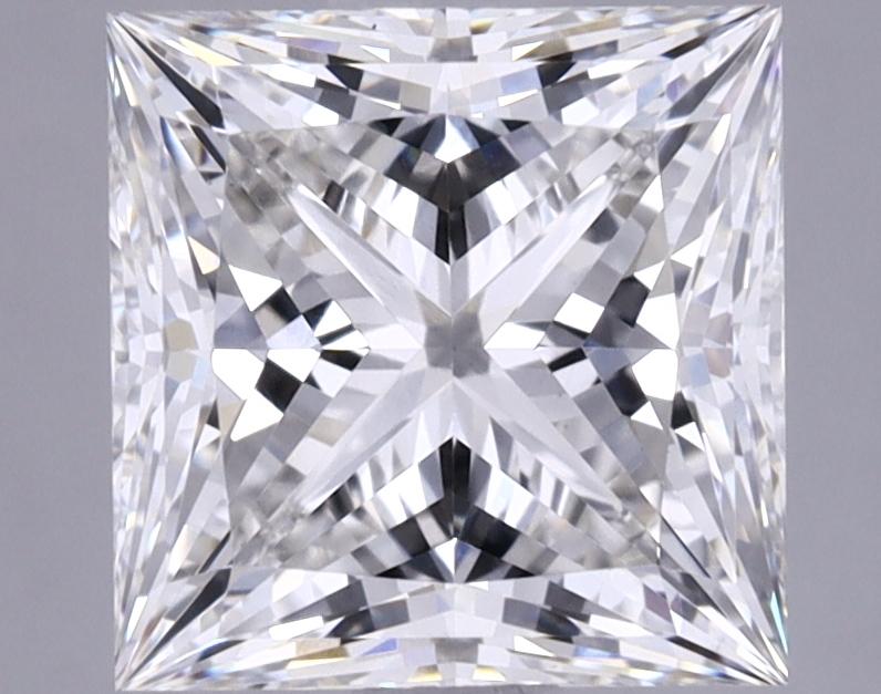 1.7 Carat Princess Shaped Ideal Cut VVS2 IGI Certified Lab Grown Diamond
