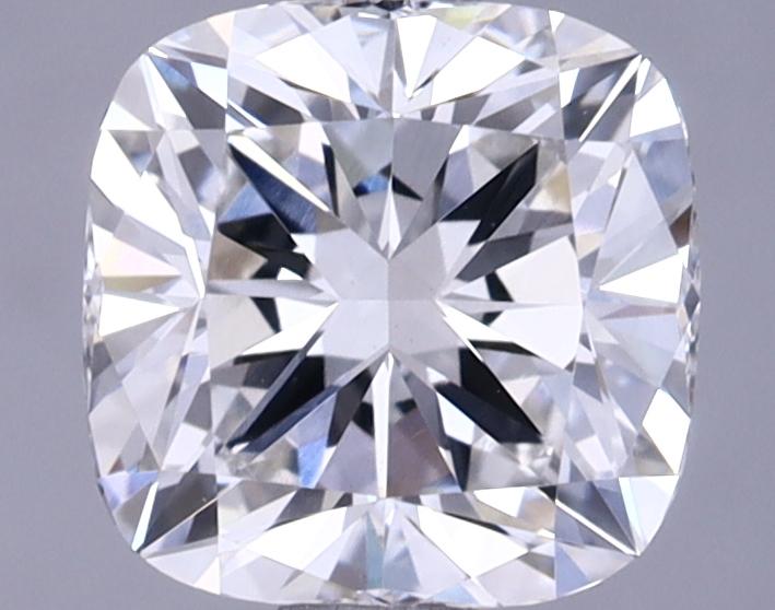 1.47 Carat Cushion Shaped Ideal Cut VVS2 IGI Certified Lab Grown Diamond