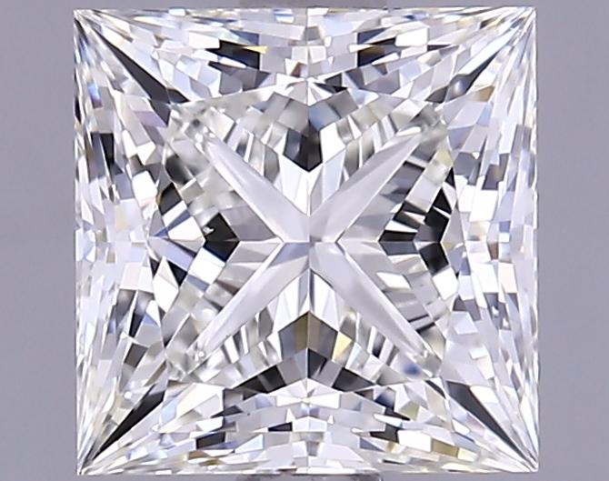 1.85 Carat Princess Shaped Ideal Cut VS2 IGI Certified Lab Grown Diamond