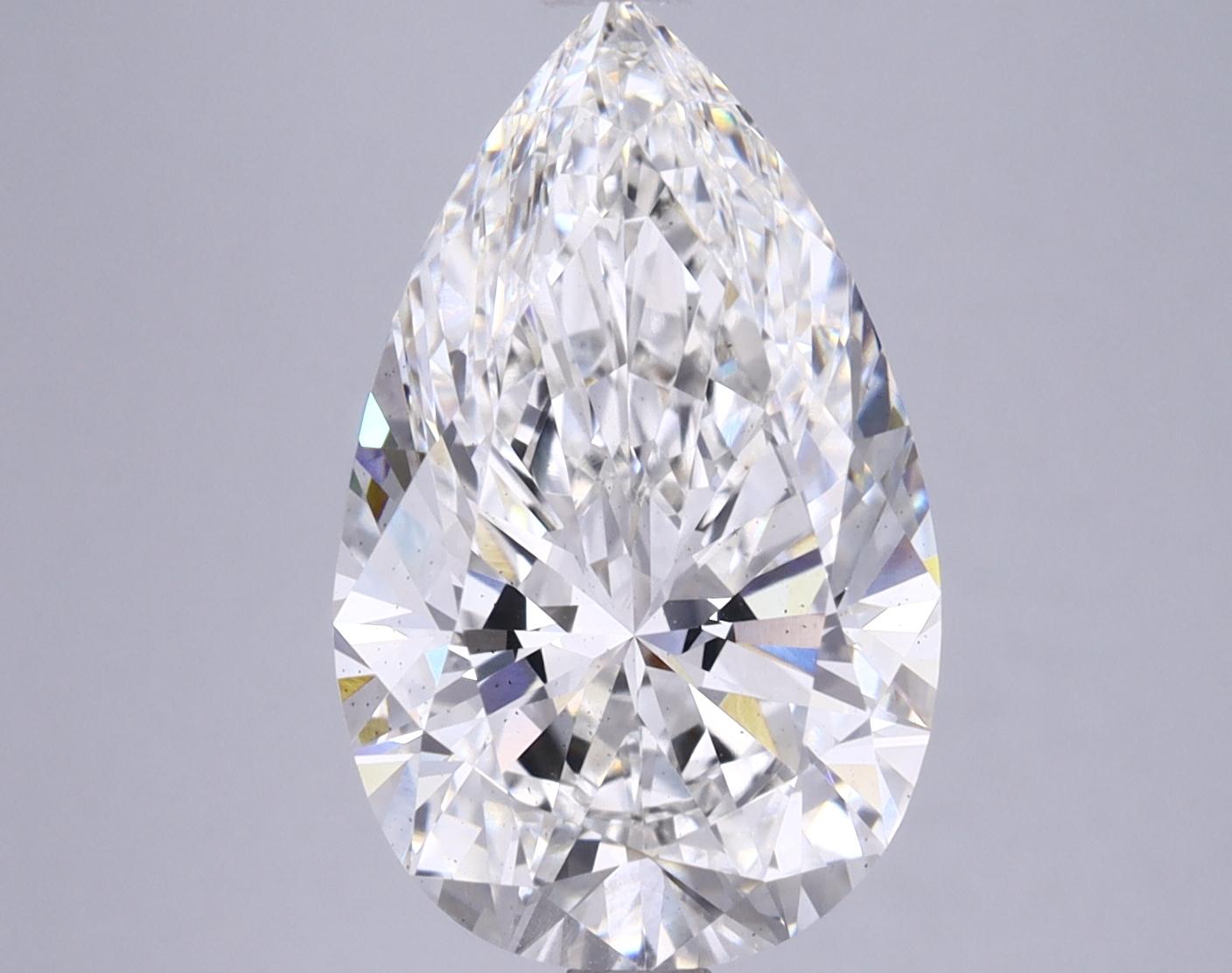5.24 Carat Pear Shaped Ideal Cut VS2 IGI Certified Lab Grown Diamond