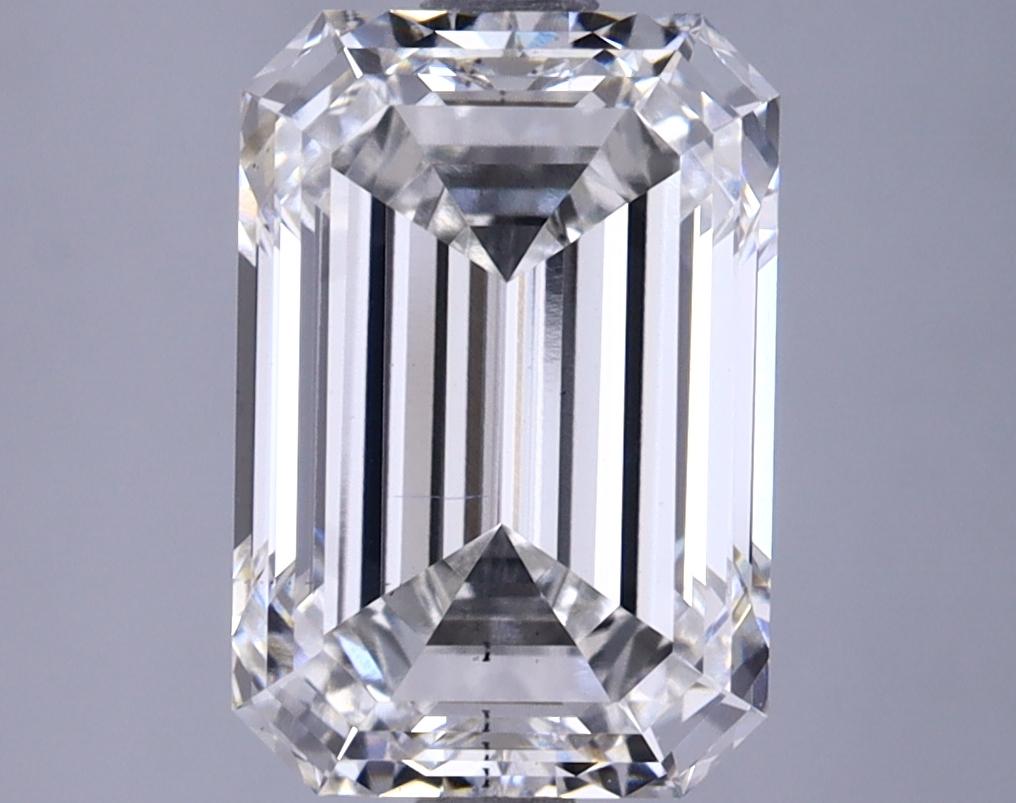 3.75 Carat Emerald Shaped Ideal Cut VS2 IGI Certified Lab Grown Diamond