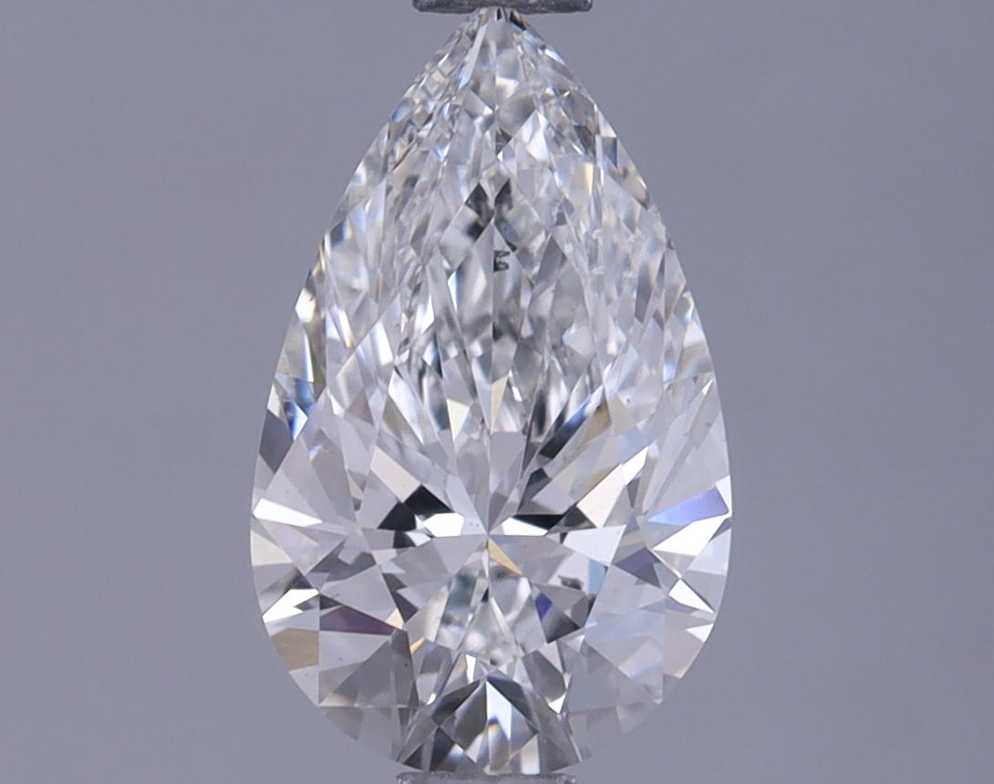 1.08 Carat Pear Shaped Ideal Cut SI1 IGI Certified Lab Grown Diamond