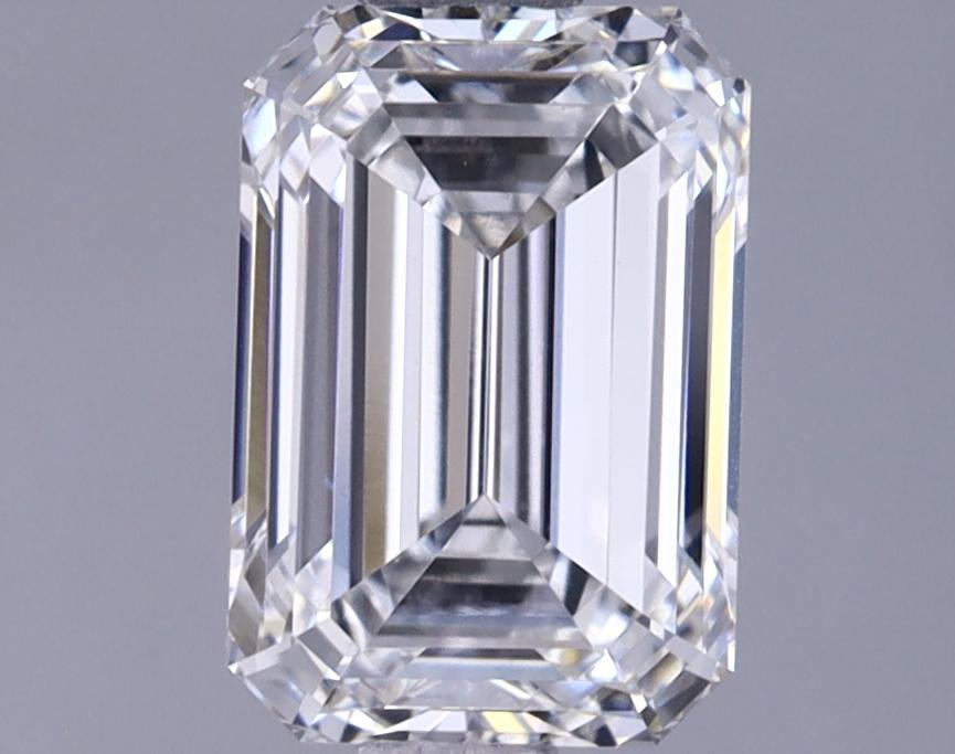 1.42 Carat Emerald Shaped Ideal Cut VVS2 IGI Certified Lab Grown Diamond