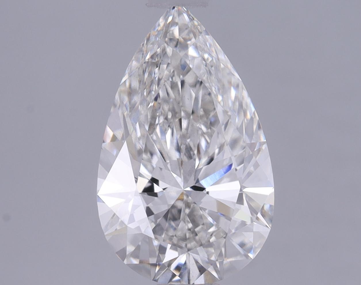1.57 Carat Pear Shaped Ideal Cut VS1 IGI Certified Lab Grown Diamond