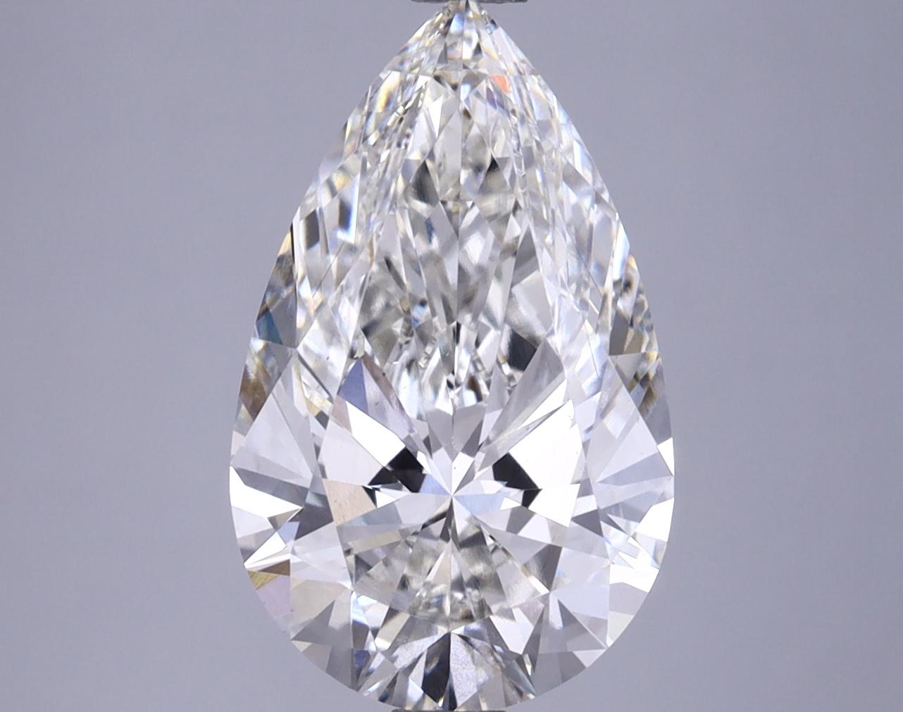 3.56 Carat Pear Shaped Ideal Cut VS1 IGI Certified Lab Grown Diamond