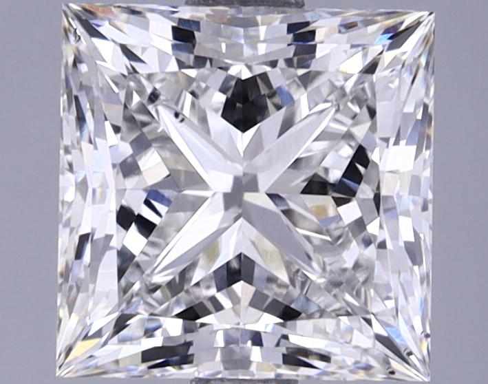 2.52 Carat Princess Shaped Ideal Cut VS2 IGI Certified Lab Grown Diamond