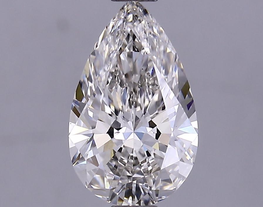 1.08 Carat Pear Shaped Ideal Cut VVS2 IGI Certified Lab Grown Diamond