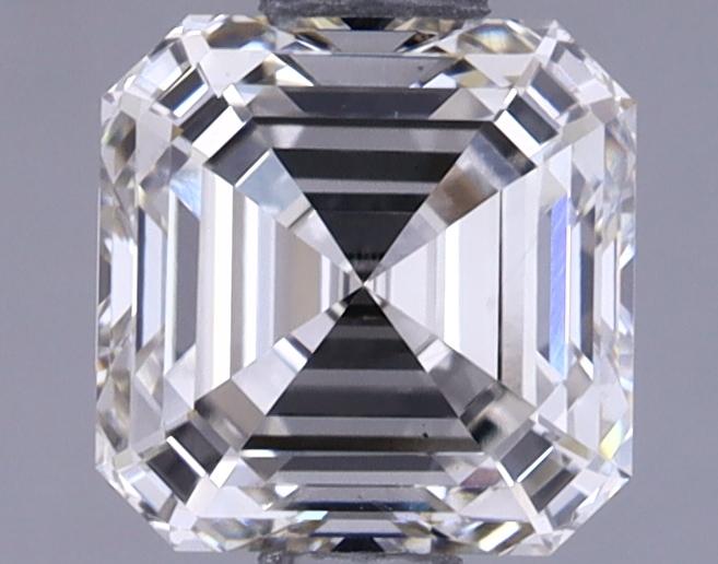 1.08 Carat Asscher Shaped Ideal Cut VS1 IGI Certified Lab Grown Diamond