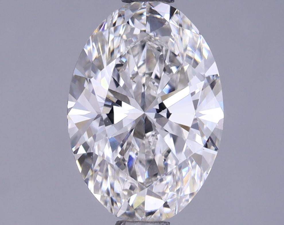 1.37 Carat Oval Shaped Ideal Cut VVS2 IGI Certified Lab Grown Diamond