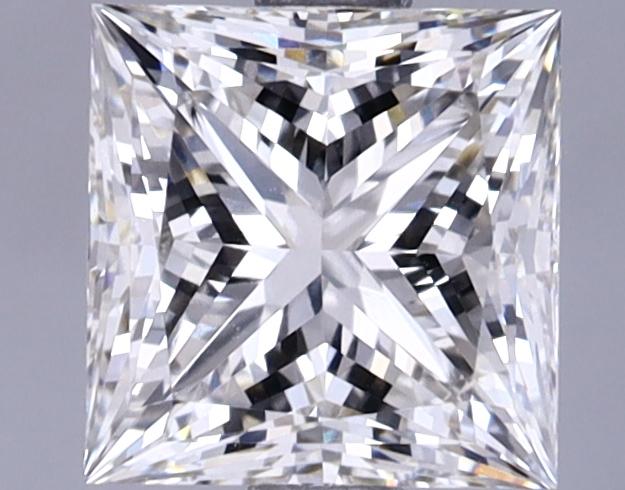 1.65 Carat Princess Shaped Ideal Cut VVS2 IGI Certified Lab Grown Diamond