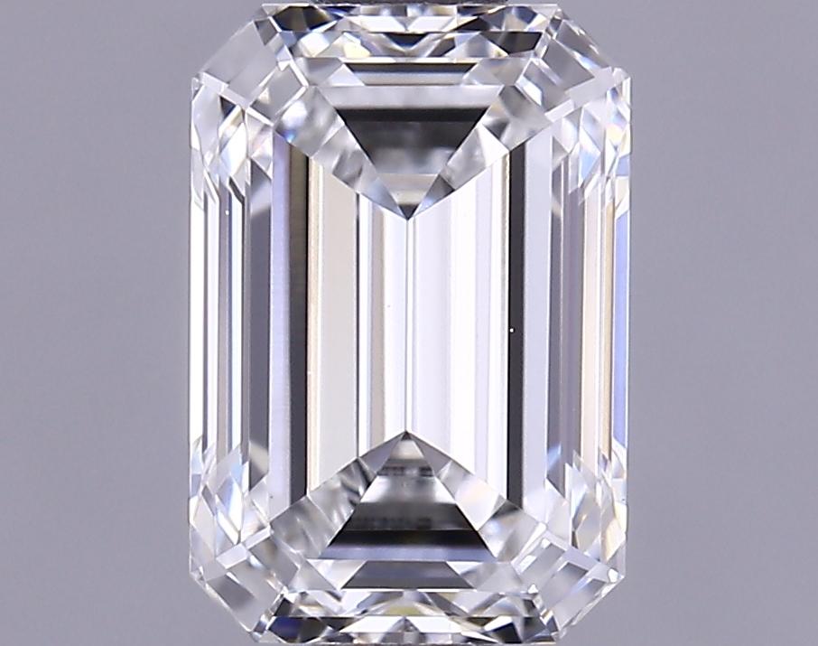 0.97 Carat Emerald Shaped Ideal Cut VVS2 IGI Certified Lab Grown Diamond