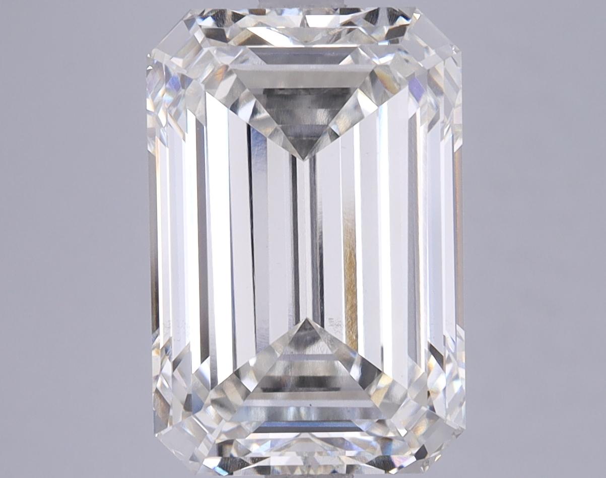 6.19 Carat Emerald Shaped Ideal Cut VS2 IGI Certified Lab Grown Diamond