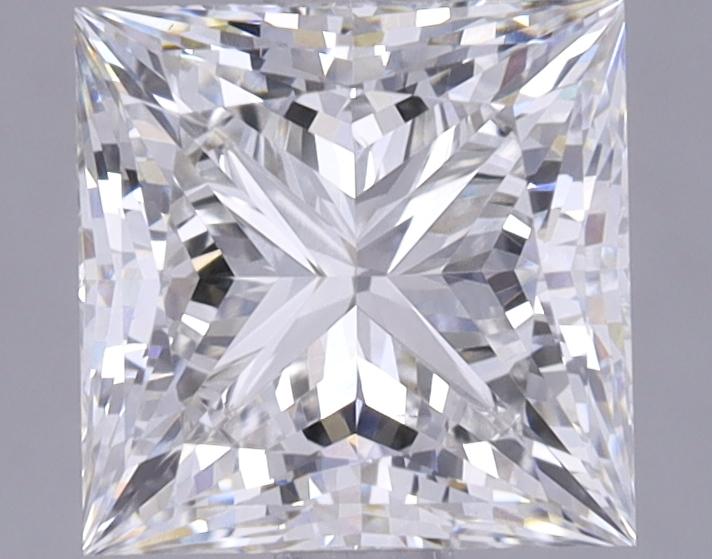 1.72 Carat Princess Shaped Ideal Cut VVS2 IGI Certified Lab Grown Diamond