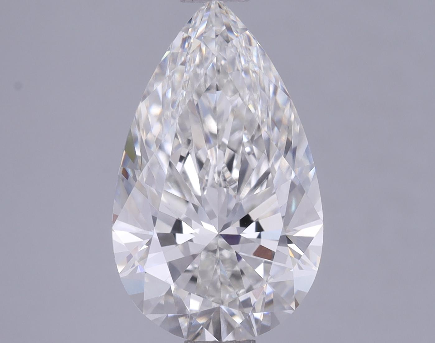 2.2 Carat Pear Shaped Ideal Cut VVS2 IGI Certified Lab Grown Diamond