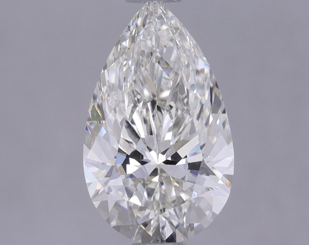 1.07 Carat Pear Shaped Ideal Cut VVS1 IGI Certified Lab Grown Diamond
