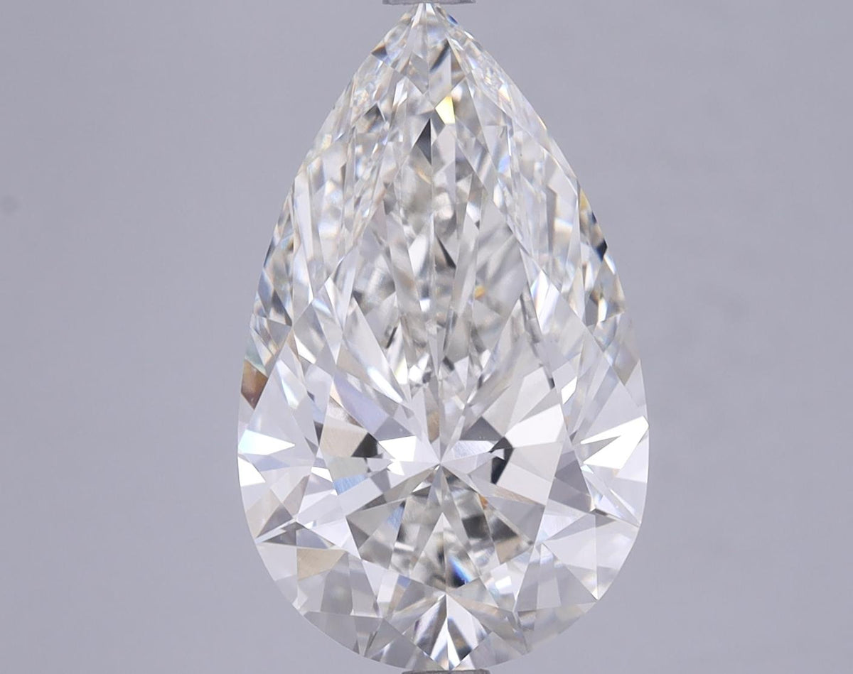 4.66 Carat Pear Shaped Ideal Cut VVS2 IGI Certified Lab Grown Diamond