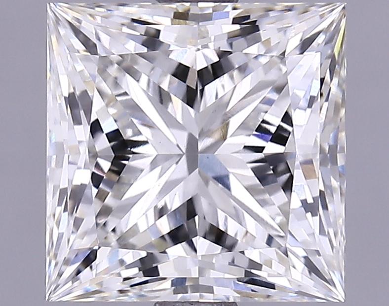 2.71 Carat Princess Shaped Ideal Cut VS1 IGI Certified Lab Grown Diamond