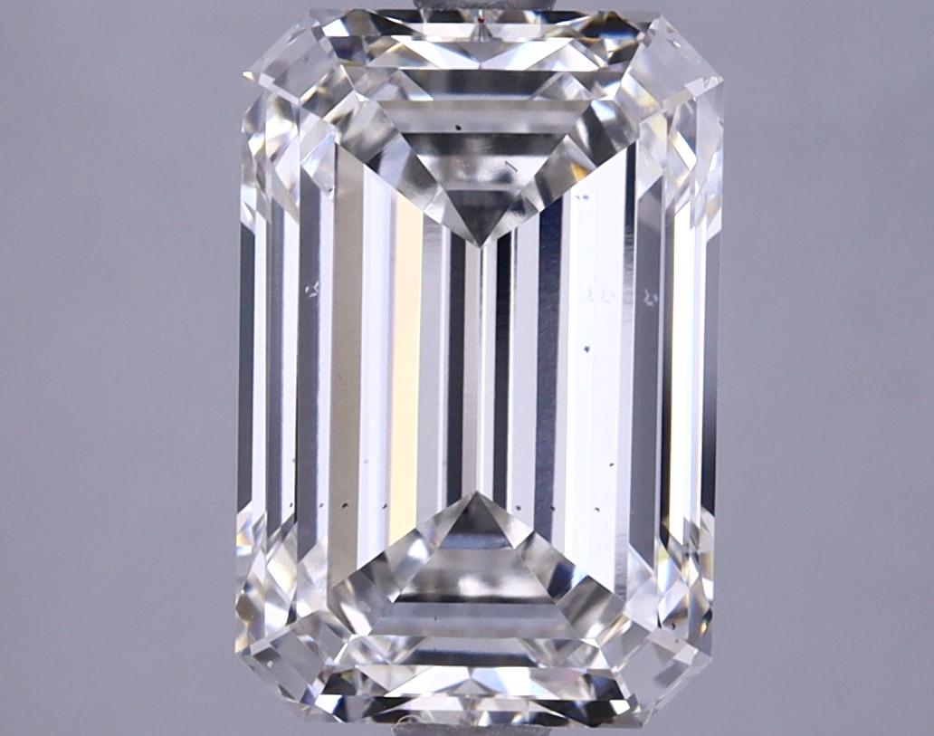 3.76 Carat Emerald Shaped Excellent Cut VS2 IGI Certified Lab Grown Diamond